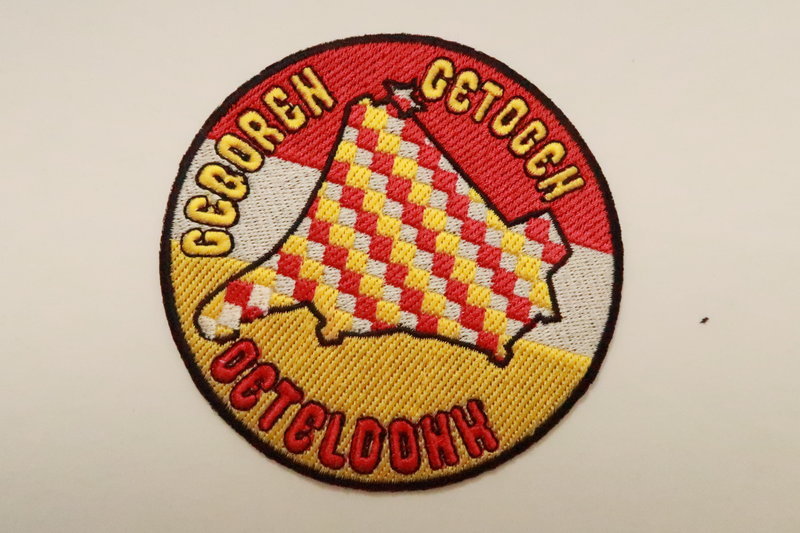 Embleem borduur, geboren en getogen in Oeteldonk