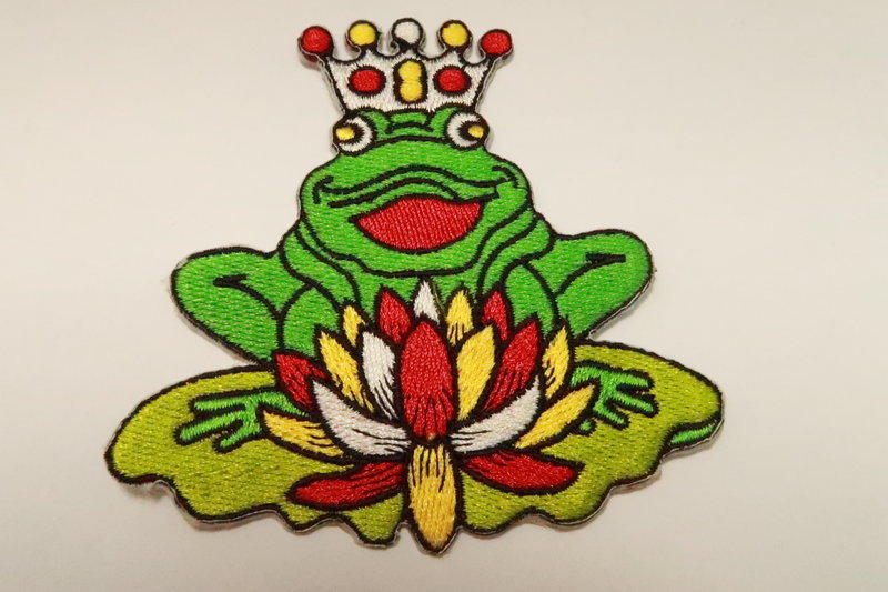 Embleem borduur, Oetel kroon, lelieblad, "Oeteldonk Leeft"