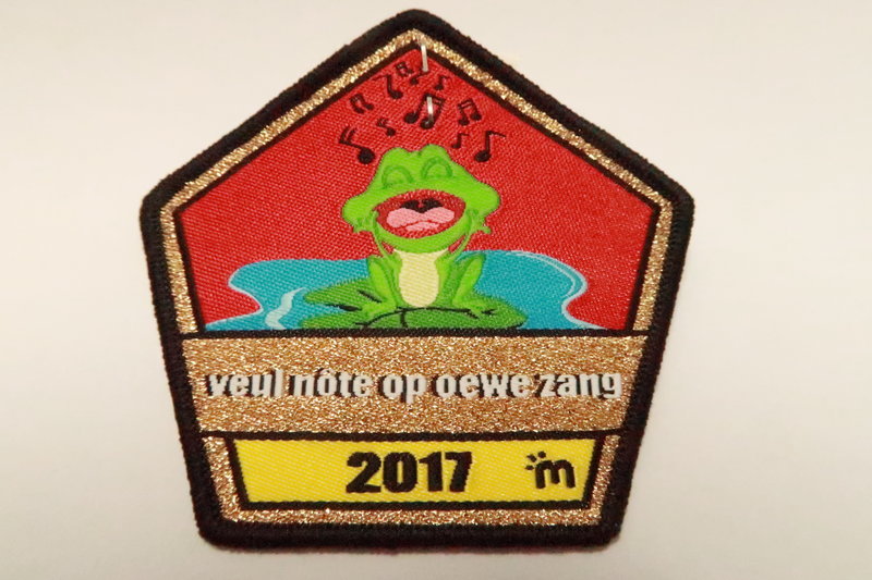 Embleem borduur, Oetel Meskes, "Veul note op oewe zang" 2017