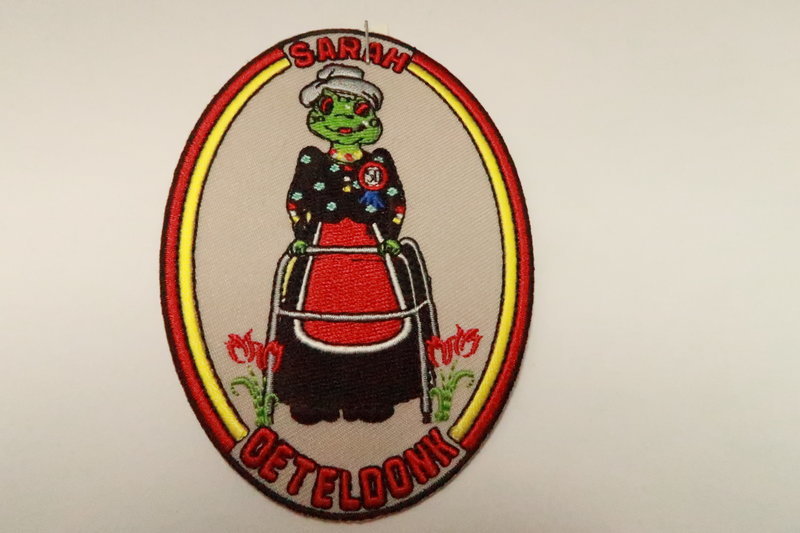 Embleem borduur, Oetel Sarah, Oeteldonk Leeft