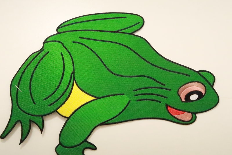 Embleem borduur Oeteldonk, Oetel/kikker groot - Afbeelding 2