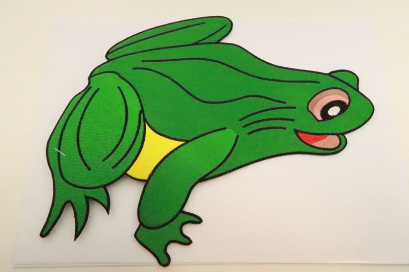 Embleem borduur Oeteldonk, Oetel/kikker groot