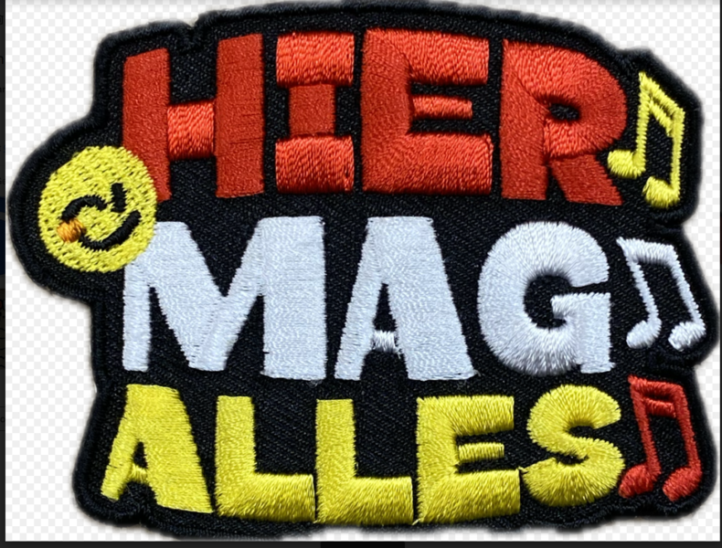 embleem hier mag alles