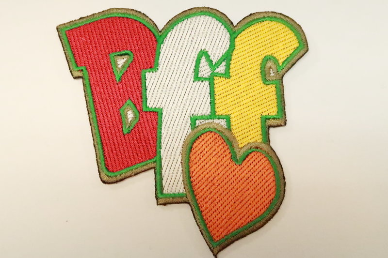 Embleem Oeteldonk BFF, "Best Friends Forever" Carnaval