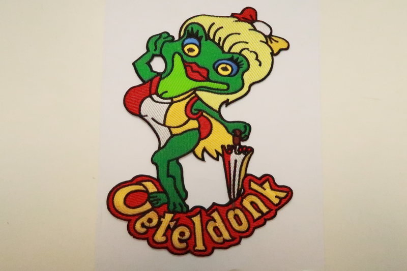 Embleem Oeteldonk borduur, Baywatch Oetelgirl groot