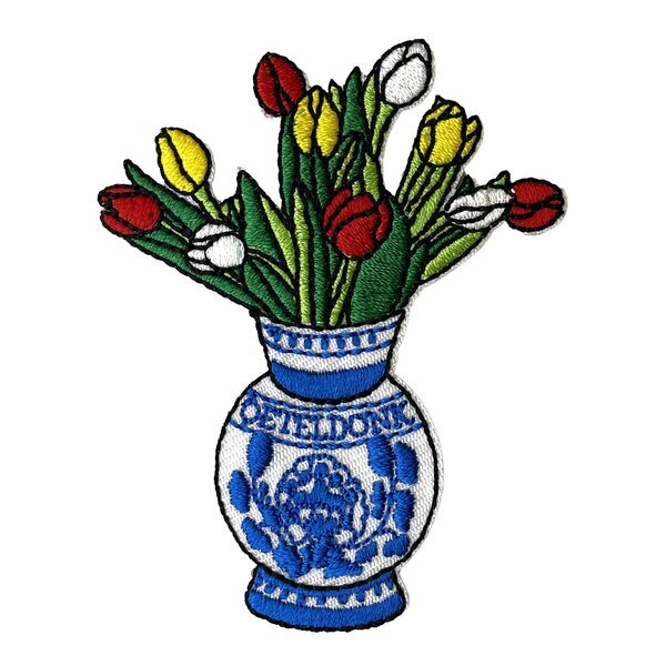 embleem bosje tulpen