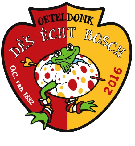 Jaarembleem borduur, Oeteldonk, dè's écht Bosch 2016