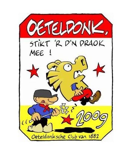 Jaarembleem, Oeteldonk stikt 'r d'n Droak mee! 2009