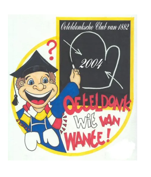 Jaarembleem, Oeteldonk wit van wante! 2004