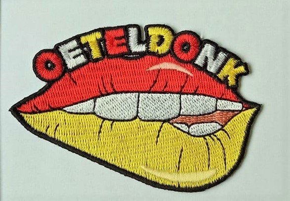 Oeteldonks sexy mondje carnavals embleem.