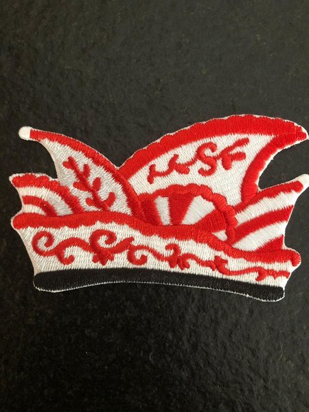 Prinsen Steek carnavals embleem, rood/wit