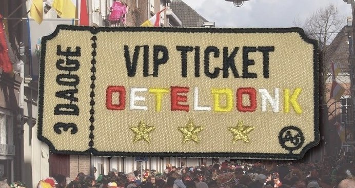 VIP Ticket Oeteldonk embleem - Afbeelding 2