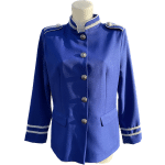 Colbert-jas-opstaande-kraag-blauw-zilver
