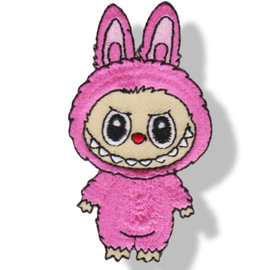 Embleem Labubu Roze